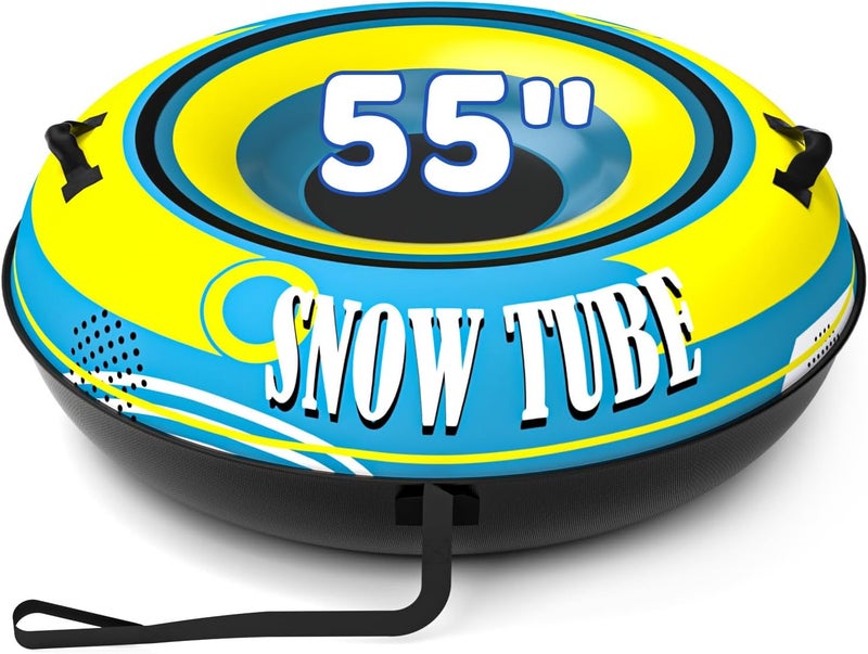EPN Heavy Duty Snow Tube with Premium Oxford Covers and Handles for Adults, Thickened Bottom Inflatable Snow Sled Sledding Toboggan Winter Outdoor Fun - Image 1